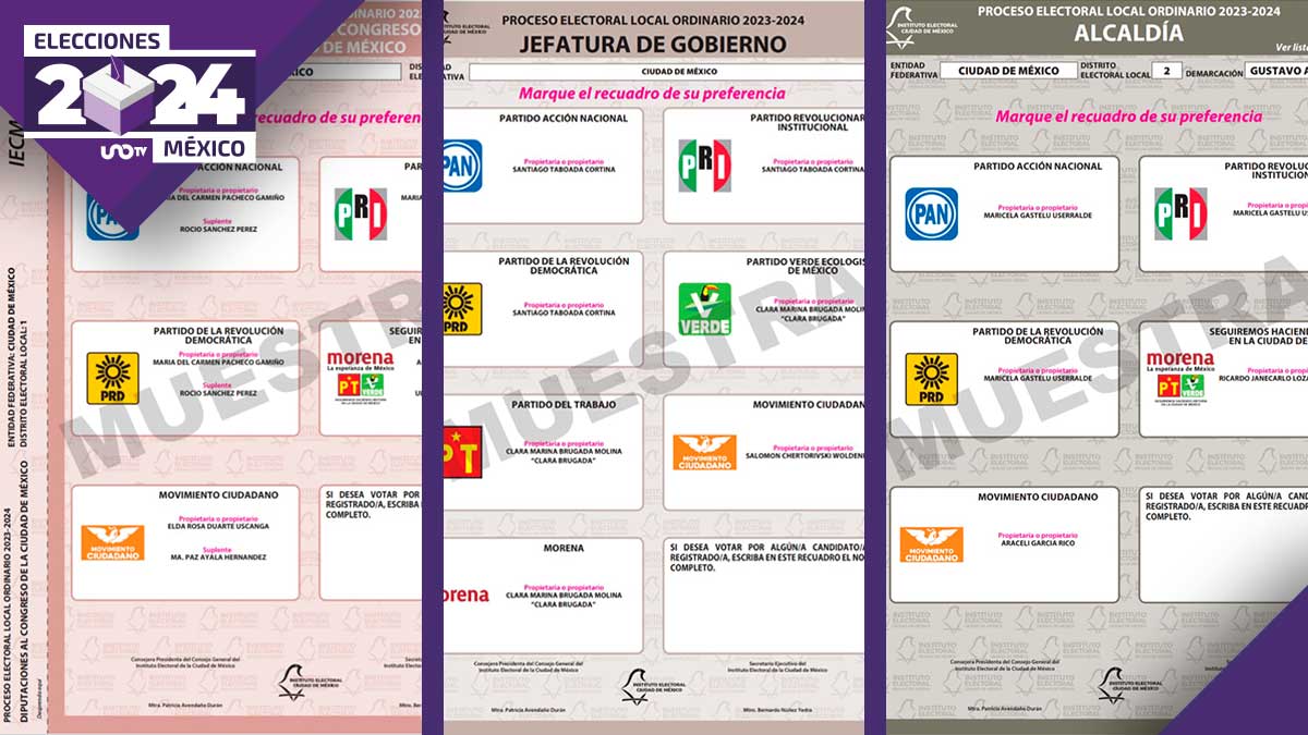Aprueba IECM modelos de boletas electorales para el 2 de junio