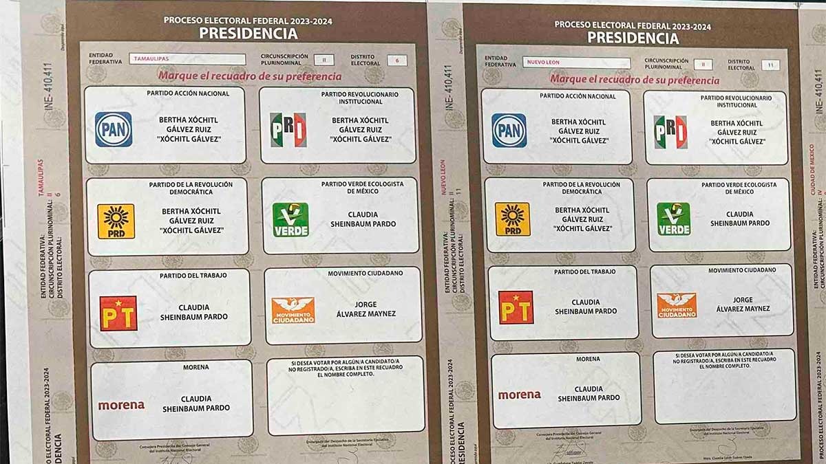 ¿cómo Son Las Boletas Electorales 2024 Unotvemk 0295