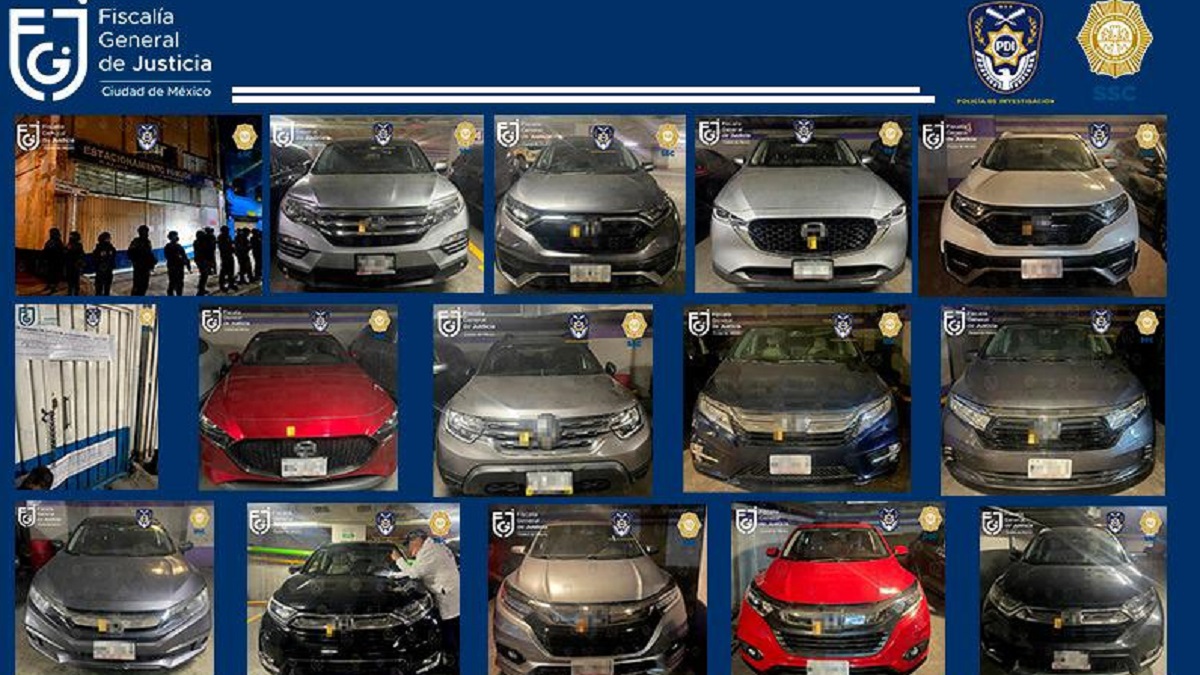 Redada exitosa: recuperan 16 autos robados en CDMX