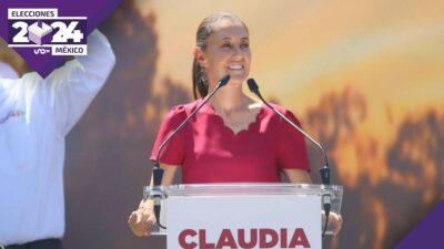 Claudia Sheinbaum en gira por Nuevo León