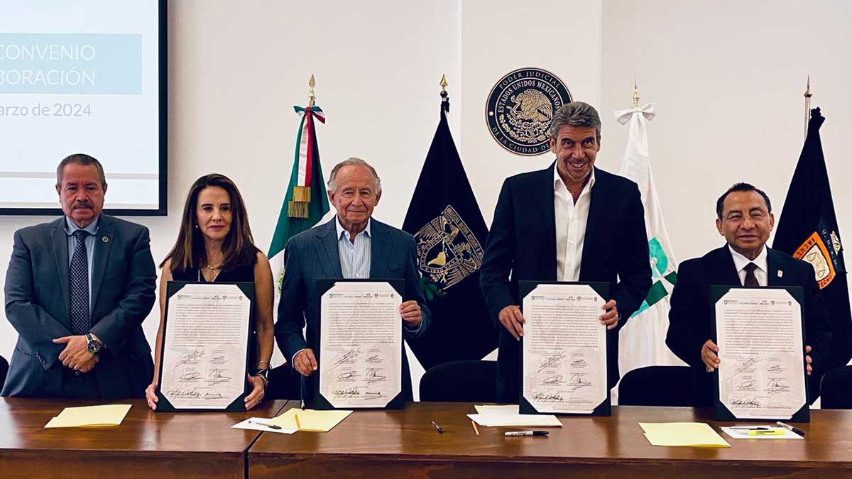 Firman convenio Fundación Telmex-Telcel, UNAM,  Reintegra y PJCDMX para otorgar fianzas a primodelincuentes y reos