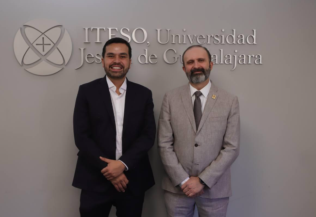 Jorge Álvarez Máynez y el rector del ITESO