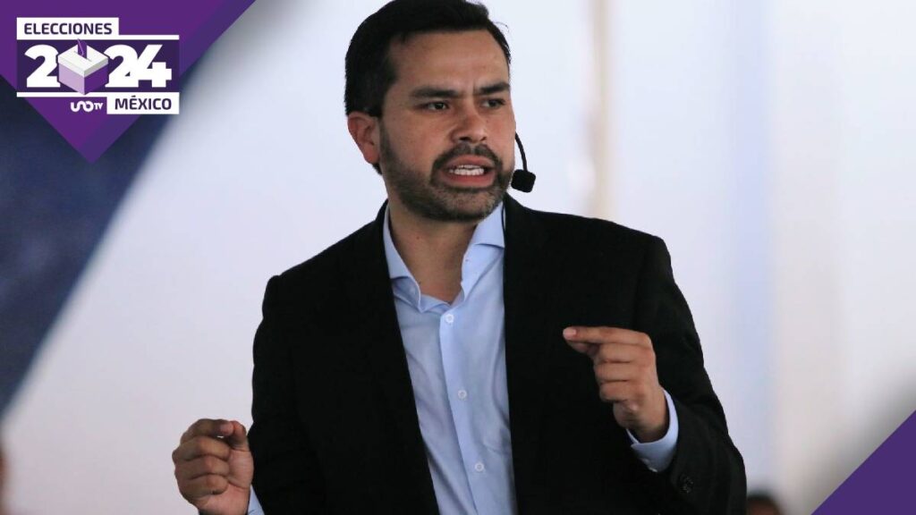 Jorge Álvarez Máynez en evento de campaña