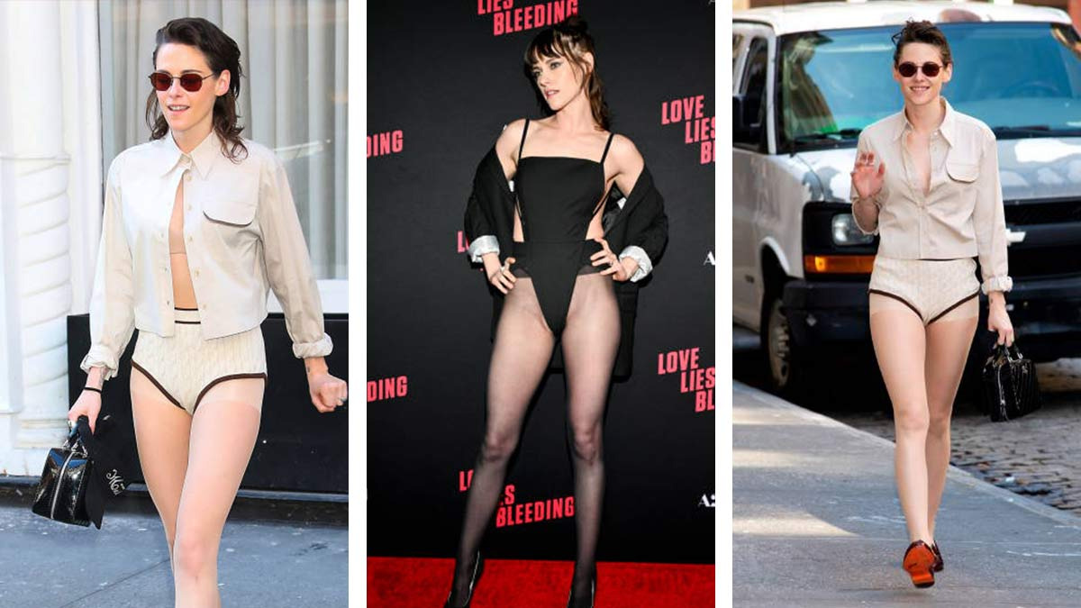 Kristen Stewart sigue la tendencia sin pantalones