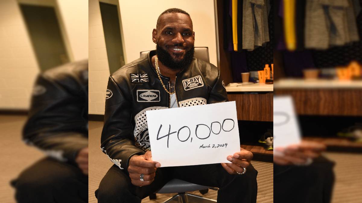 ¡LeBron James rompe nuevo récord! Es el primer jugador en llegar a los 40 mil puntos anotados en la NBA