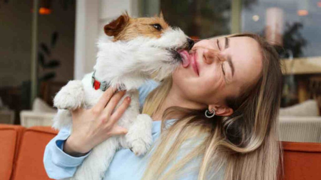Dejar que tu perro te bese la cara es malo para la salud