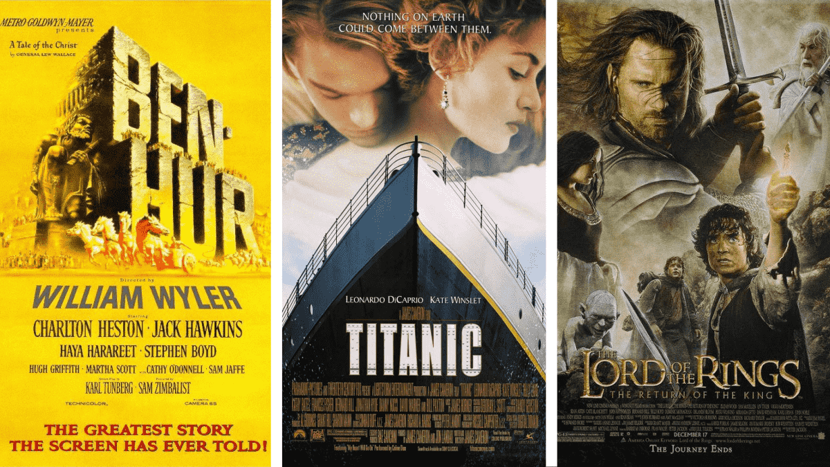 ¿Cuáles son las películas más ganadoras en la historia del Oscar?