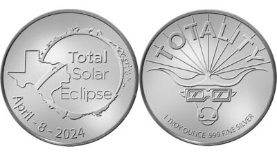 Moneda Conmemorativa Eclipse Solar Plata