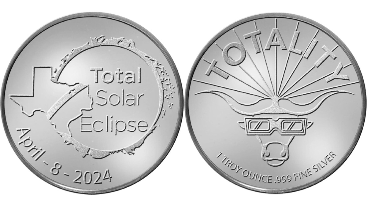 Lanzan  moneda conmemorativa del eclipse solar 2024, así puedes conseguirla