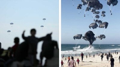 Salvarán vidas: aviones militares de EU lanzan ayuda en Gaza