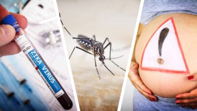 Se confirmó el primer caso de Zika en México y que representa un riesgo para la población, principalmente para las mujeres embarazadas Foto de prueba zika, un mosquito y una mujer embarazada