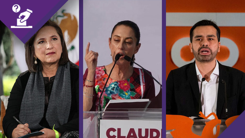 Encuesta de candidatos Enkoll febrero de 2024