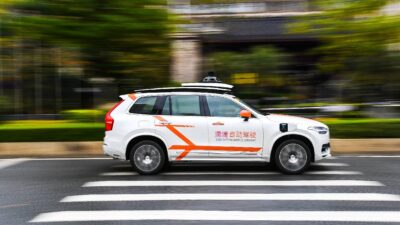 Taxi sin conductor en China