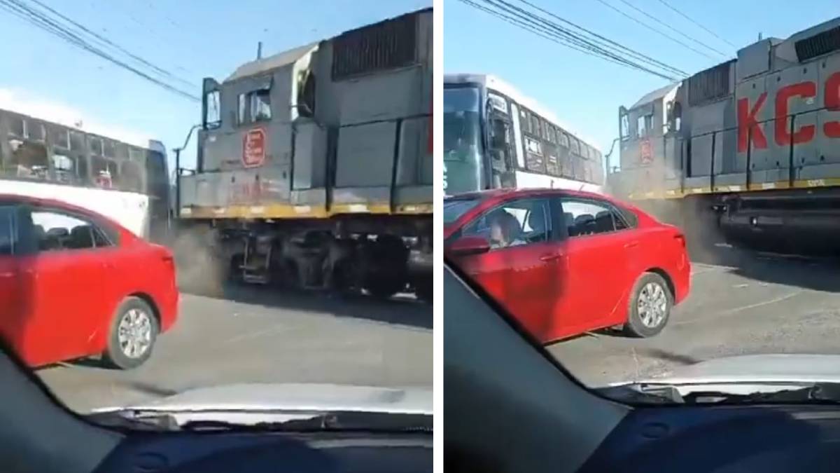 Tren embiste autobús con pasajeros en Nuevo León; reportan lesionados