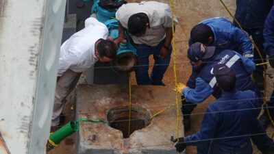 Limpieza de pozo contaminado que enviaba agua contaminada a la alcaldía Benito Juárez
