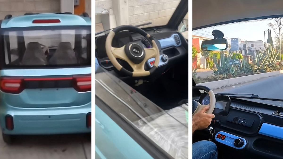 Volante económico: hombre enseña cómo es manejar el auto chino de 20 mil pesos en CDMX