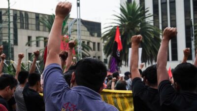 Familiares de los 43 normalistas desaparecidos de Ayotzinapa realizaron manifestaciones en la CDMX