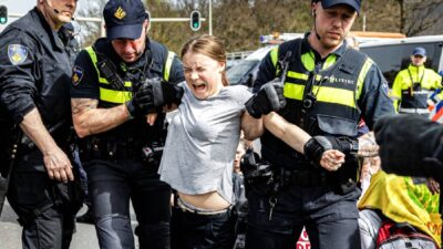 Detienen Greta Thunberg La Haya