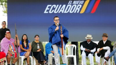 Daniel Noboa, presidente de Ecuador, rumbo al referendo