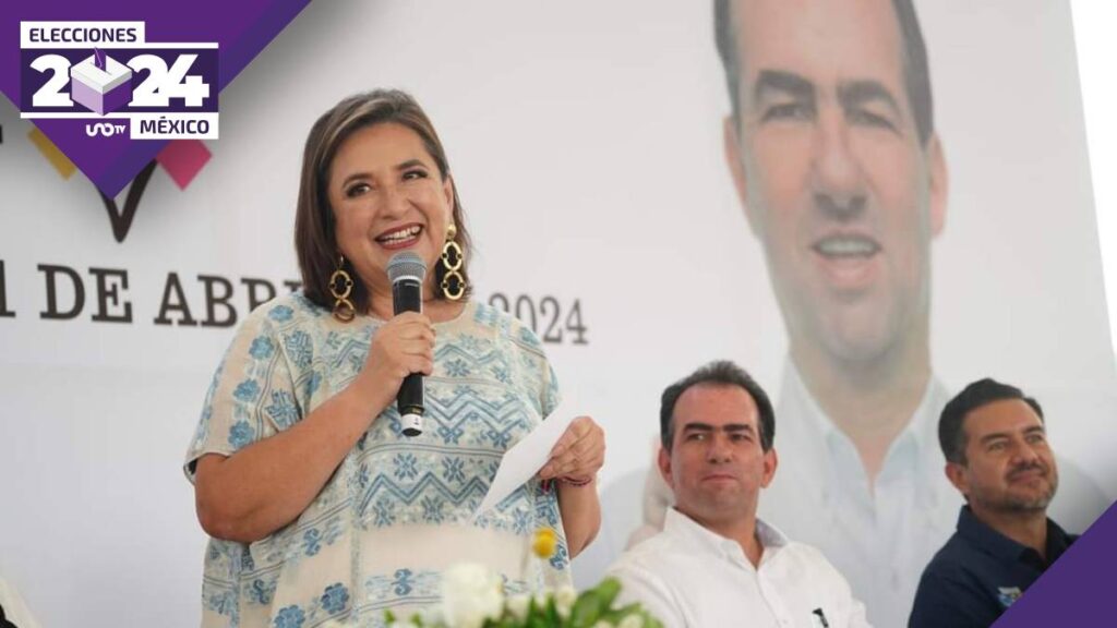 Xóchitl Gálvez en campaña electoral desde el estado de Veracruz