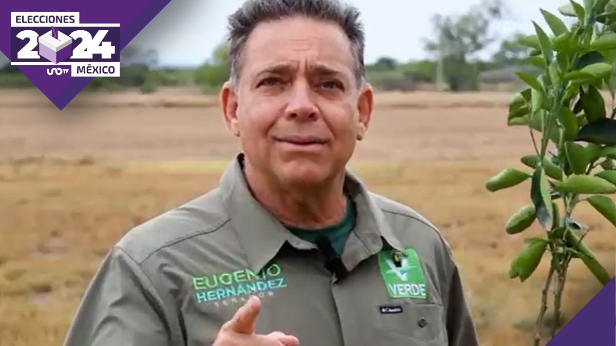 Eugenio Hernández ofrece árbol por voto por el Partido Verde