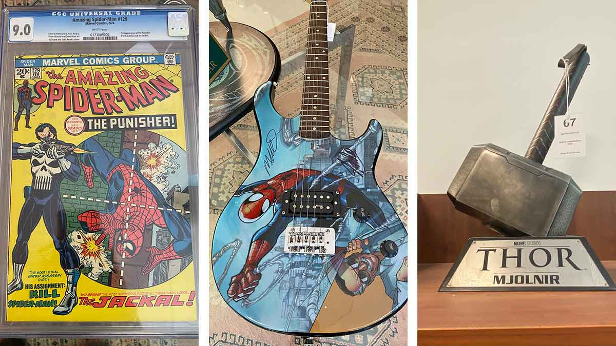 Guitarra autografiada por Stan Lee y un cómic de la primera aparición de Punisher es lo que encontrarás en Expo Memorabilia Marvel 