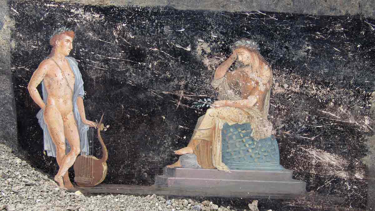 Descubren en Pompeya, antiguos frescos inspirados en la guerra de Troya