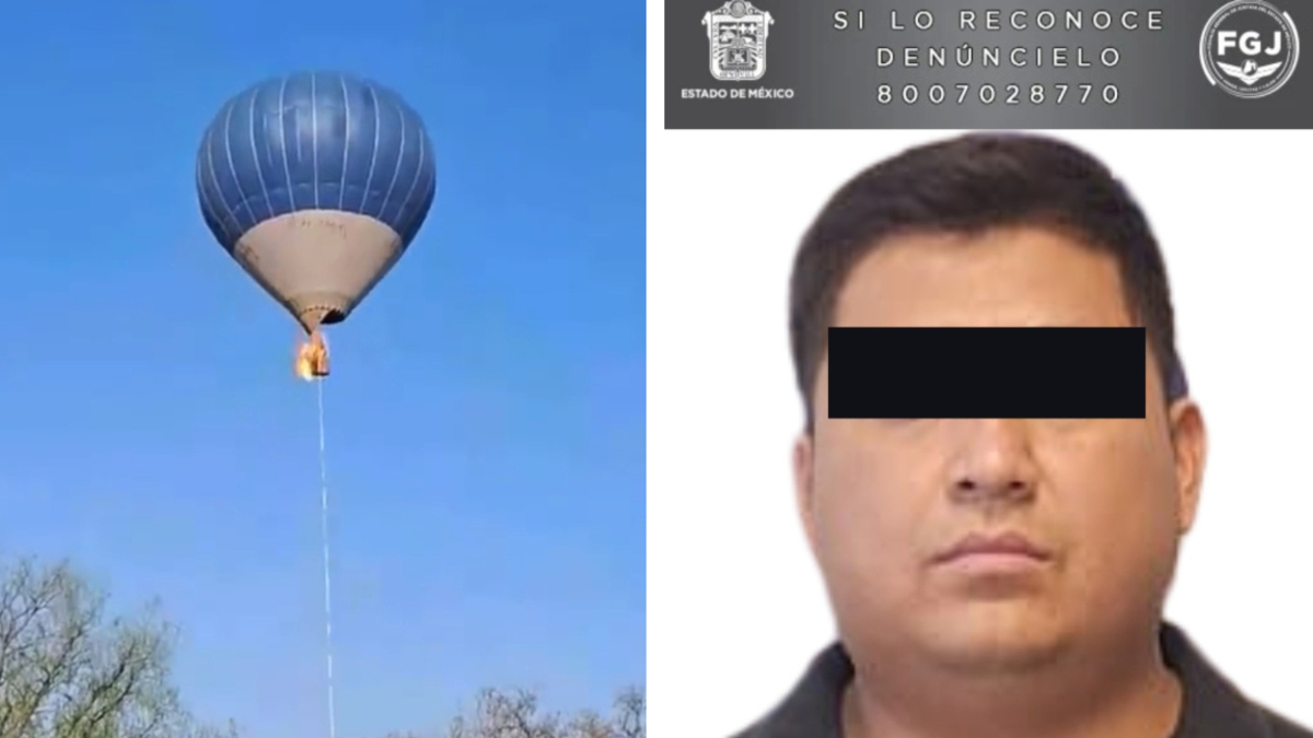 Murió una pareja: detienen a presunto culpable de incendio de globo aerostático en Teotihuacán
