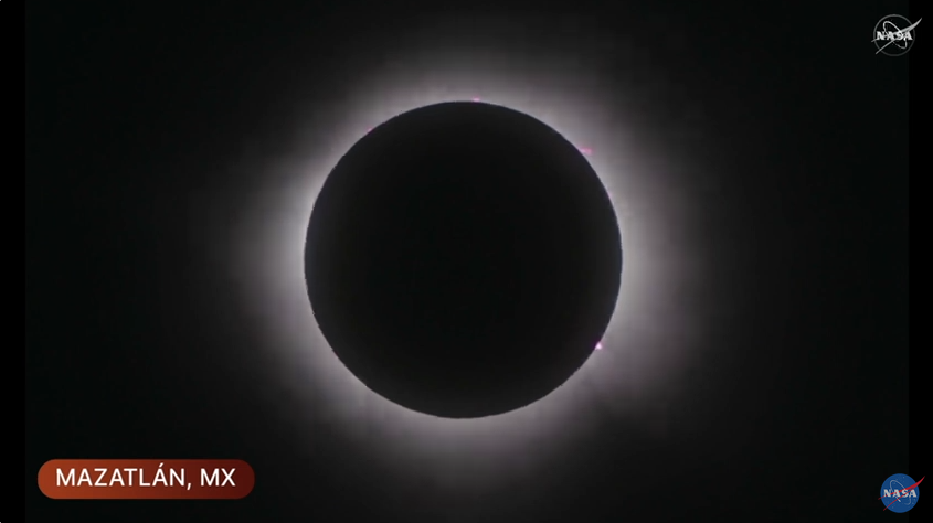 Totalidad del eclipse en Mazatlán, Sinaloa