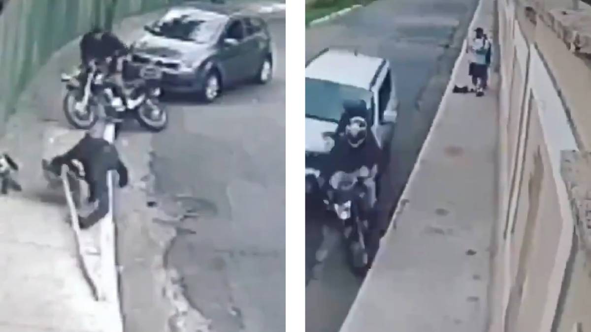 Fuerte video muestra una camioneta que atropella a ladones; frustró un robo en tiempo real