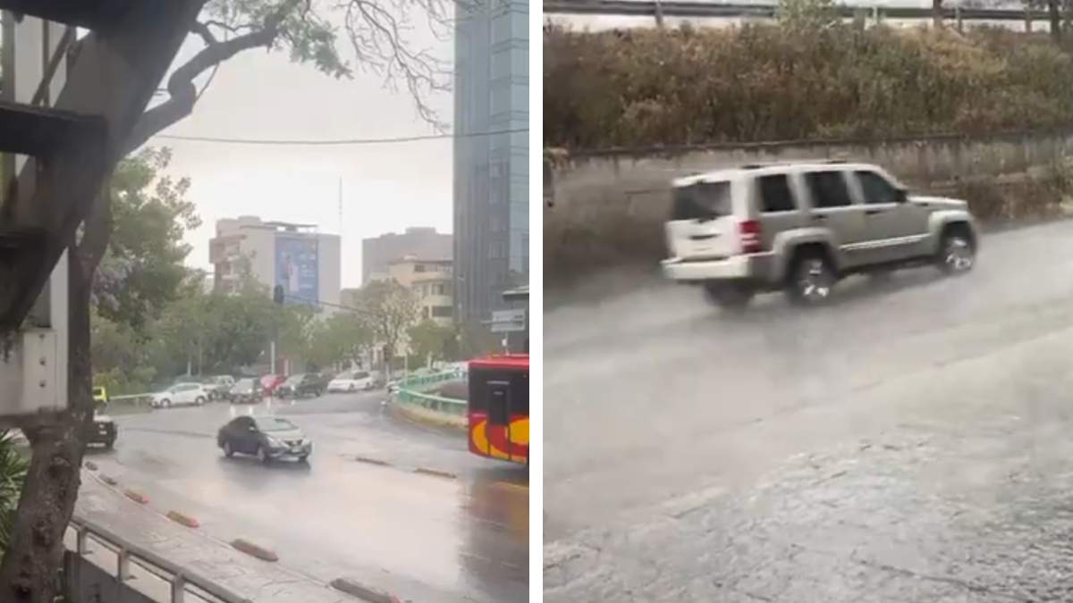 Tláloc apareció: videos de las fuertes lluvias en varias alcaldías de CDMX