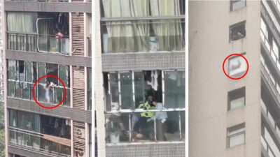 mamá arroja a su hijo por la ventana y apuñala a su suegra en China