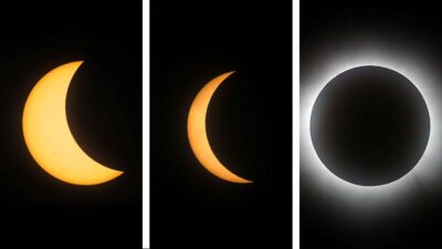 Las mejores imágenes que dejó el eclipse solar de este 8 de abril
