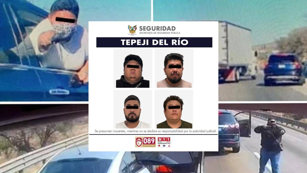 ¡Detenidos! Cae banda de video viral que asaltó a trailero en la México-Querétaro