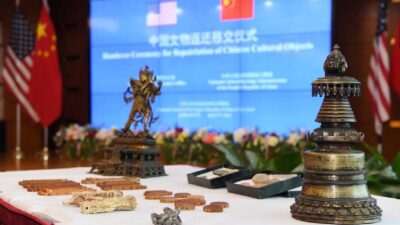 Estados Unidos China piezas reliquias culturales