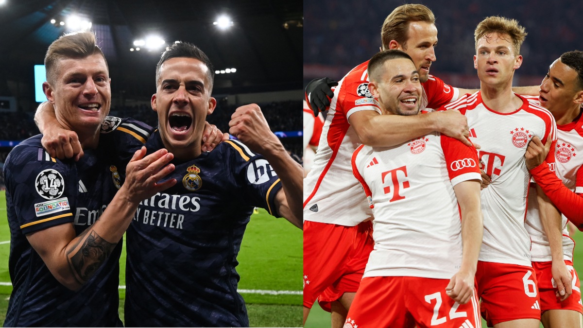 Real Madrid vs. Bayern; y PSG vs. Dortmund serán las semifinales de la Champions