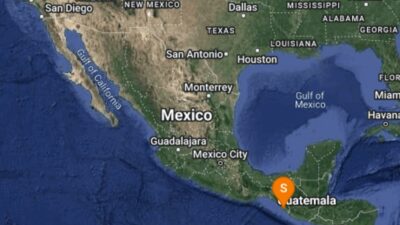 Se registra sismo hoy 20 de abril de 4.8 en Huixtla, Chiapas