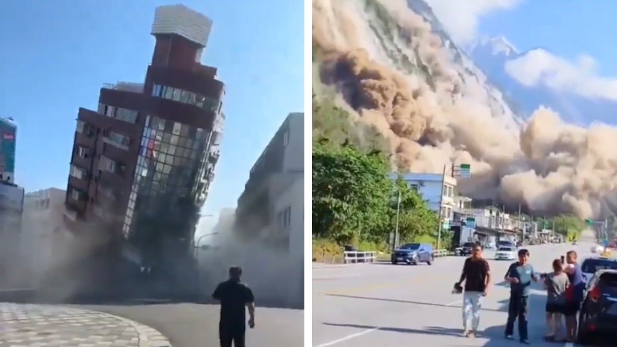 Colapsan edificios y se desliza la tierra: Terremoto de 7.5 sacude Taiwán; hay alerta de tsunami