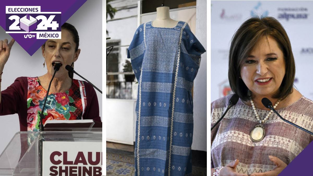 Sheinbaum y Xóchitl desfilan con coloridos bordados: Moda indígena se pasea por la campaña presidencial