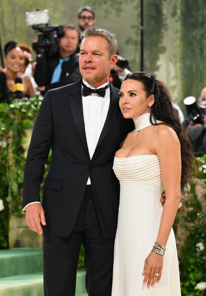 Matt Damon con su esposa, la argentina Luciana Barroso