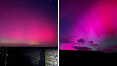 Reportan auroras boreales en Estados Unidos, Nueva Zelanda y Ucrania