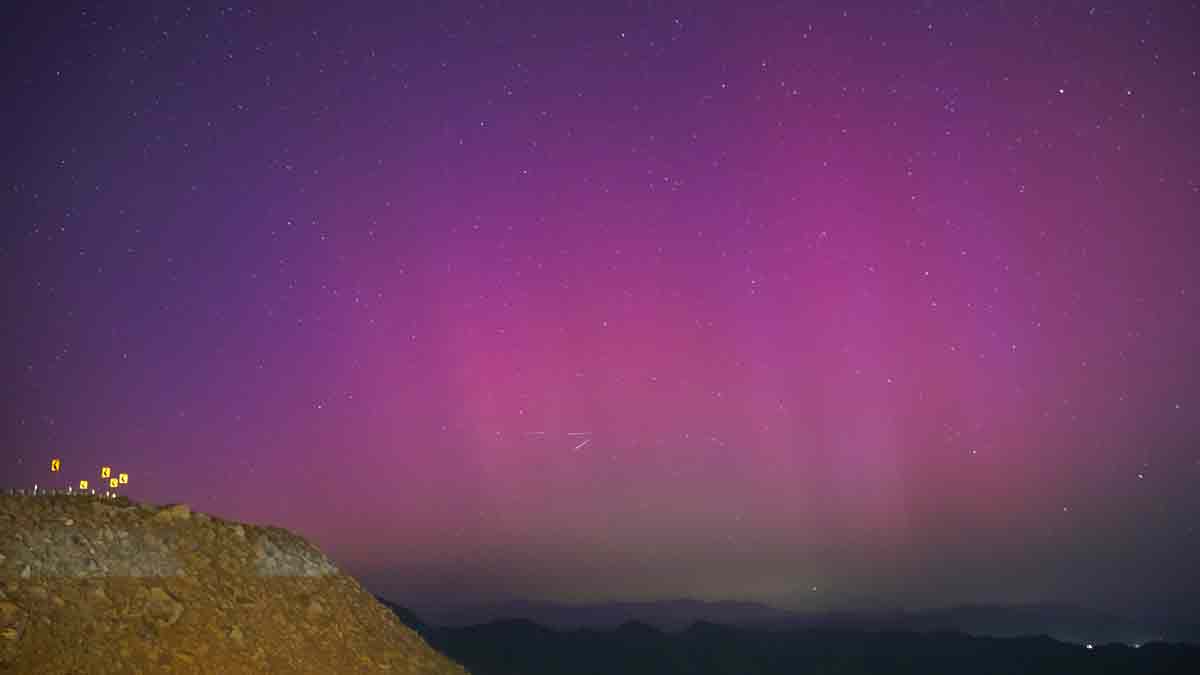 Increíbles imágenes de las auroras boreales en México, EU y Canadá