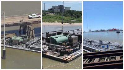 ¡Tragedia ambiental! Barcaza choca con puente y causa derrame de petróleo en Texas