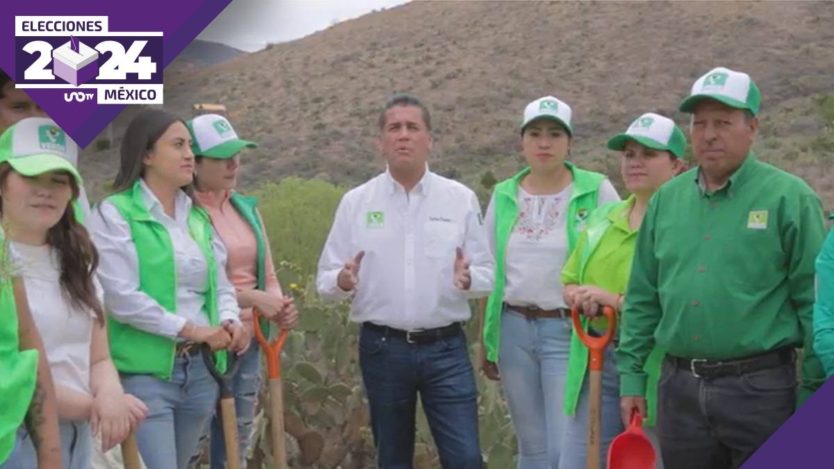 Carlos Puente, del Partido Verde, promete árbol por voto