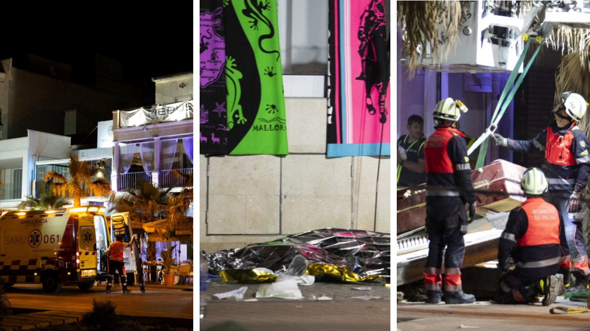 Imágenes: derrumbe de edificio en Mallorca; hay 4 muertos y 16 heridos