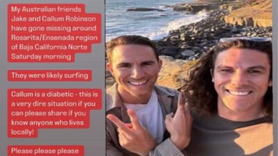 Desaparecen Dos turistas Australianos Y Un Estadounidense En Baja California