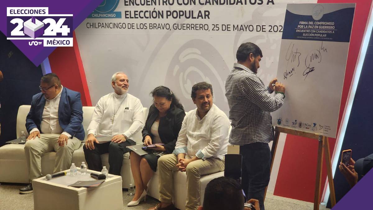 Con la asistencia de solo 11 candidatos se firma el “Compromiso por la Paz en Guerrero”