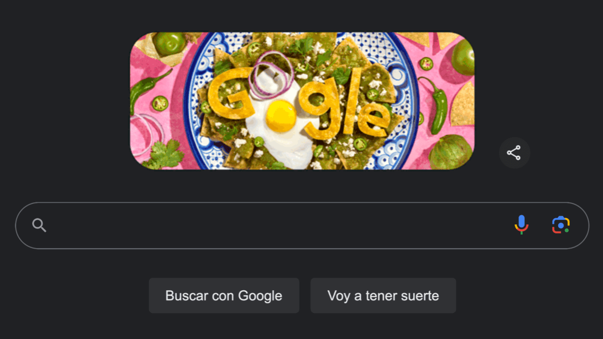 Google retira su doodle dedicado a los chilaquiles mexicanos