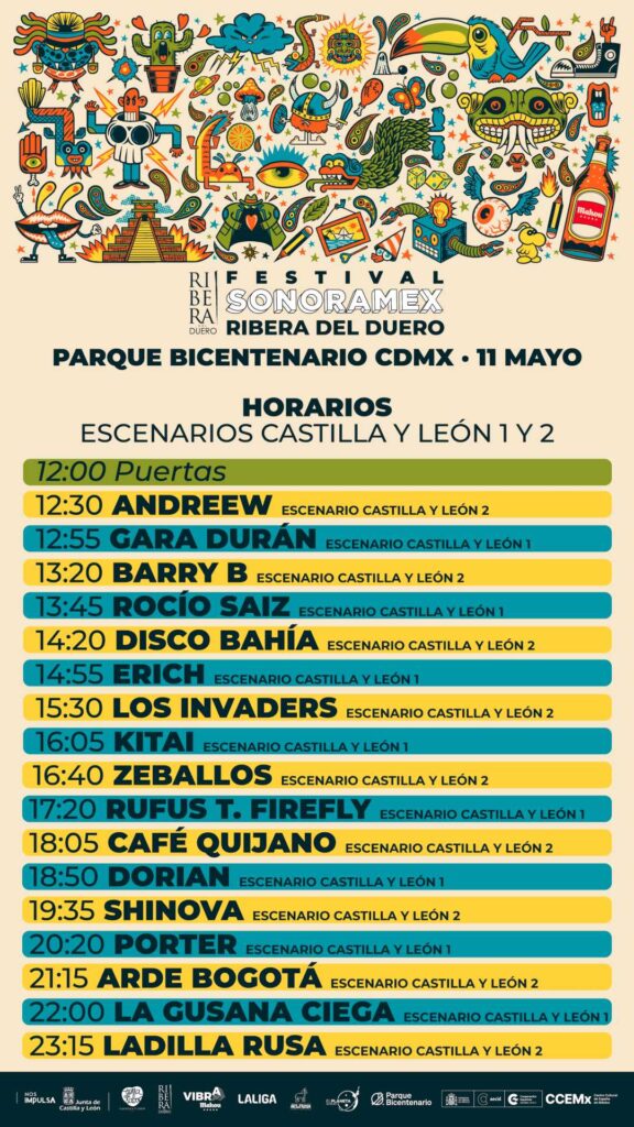 Cartel y horarios del Festival Sonoramex