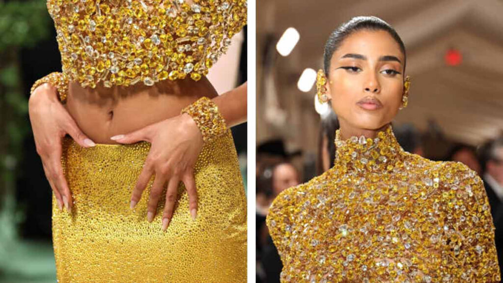 Swarovski vestidos cristales Met Gala